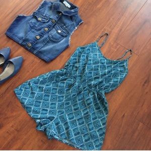Forever 21 tribal print romper
